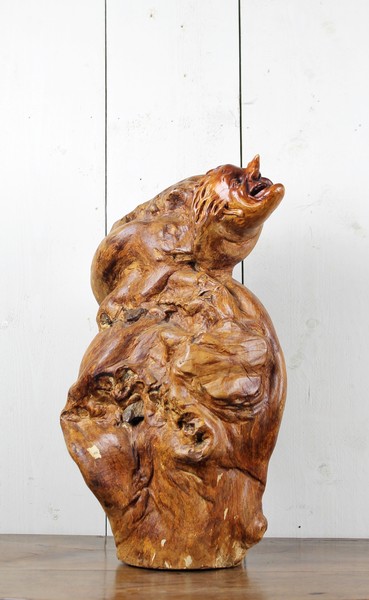 Carved wooden sculpture