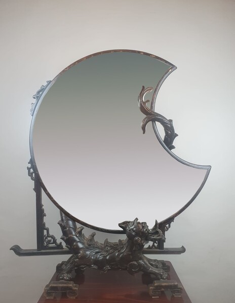 Chinese mirror to stand, early 20th