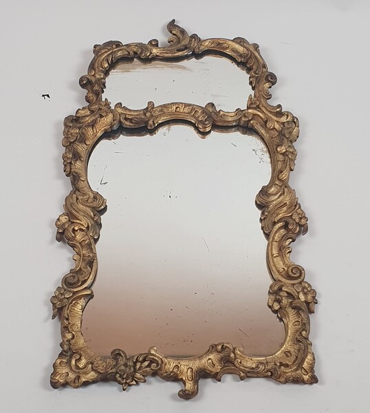 Louis XV style mirror in gilded wood, 19th