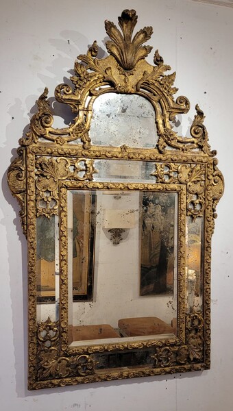 Mirror in gilded wood - XIXth