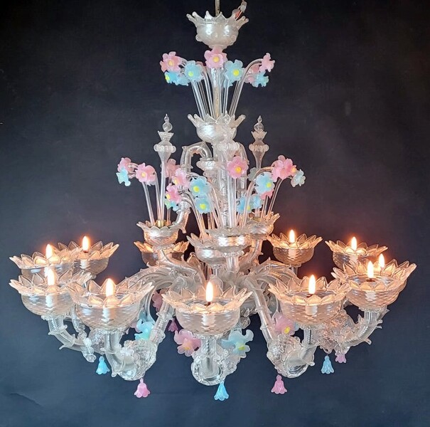 Murano glass chandelier, 20th