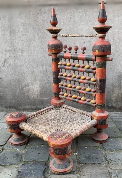 Traditional Punjabi low chair, Pakistan, late 19th early 20th