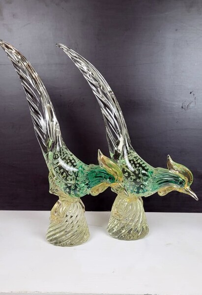 Two Murano glass birds - Archimede seguso