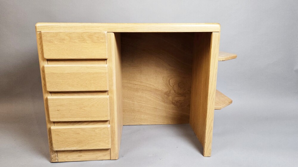 1970s oak desk