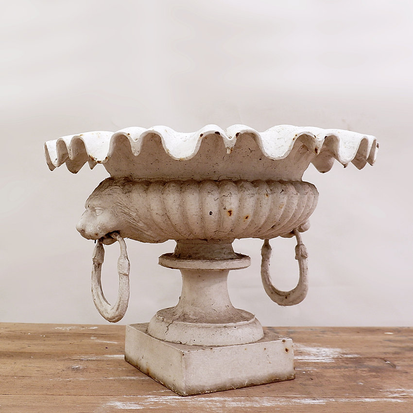 19th Century French Cast Iron Urn.