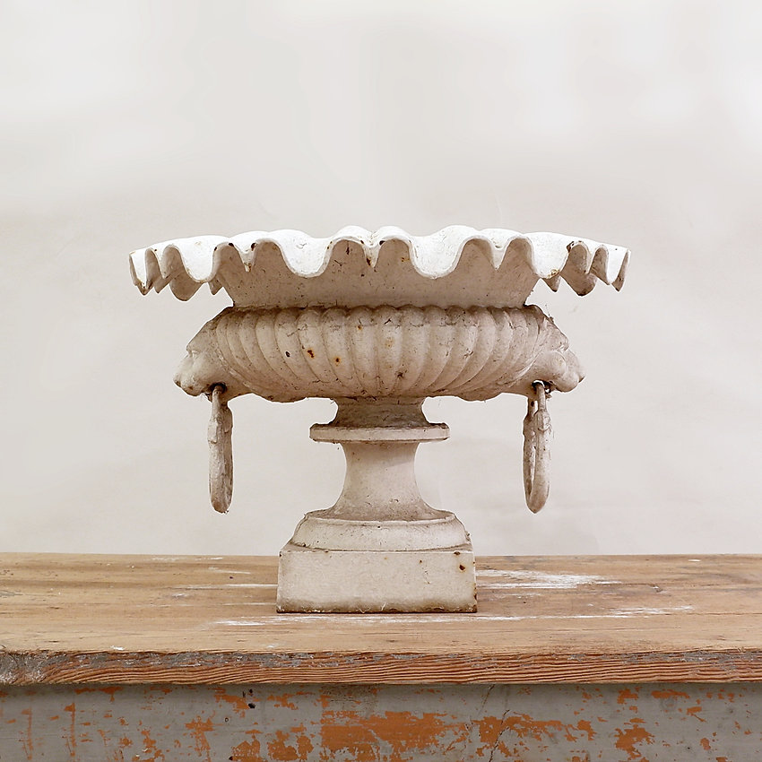 19th Century French Cast Iron Urn.