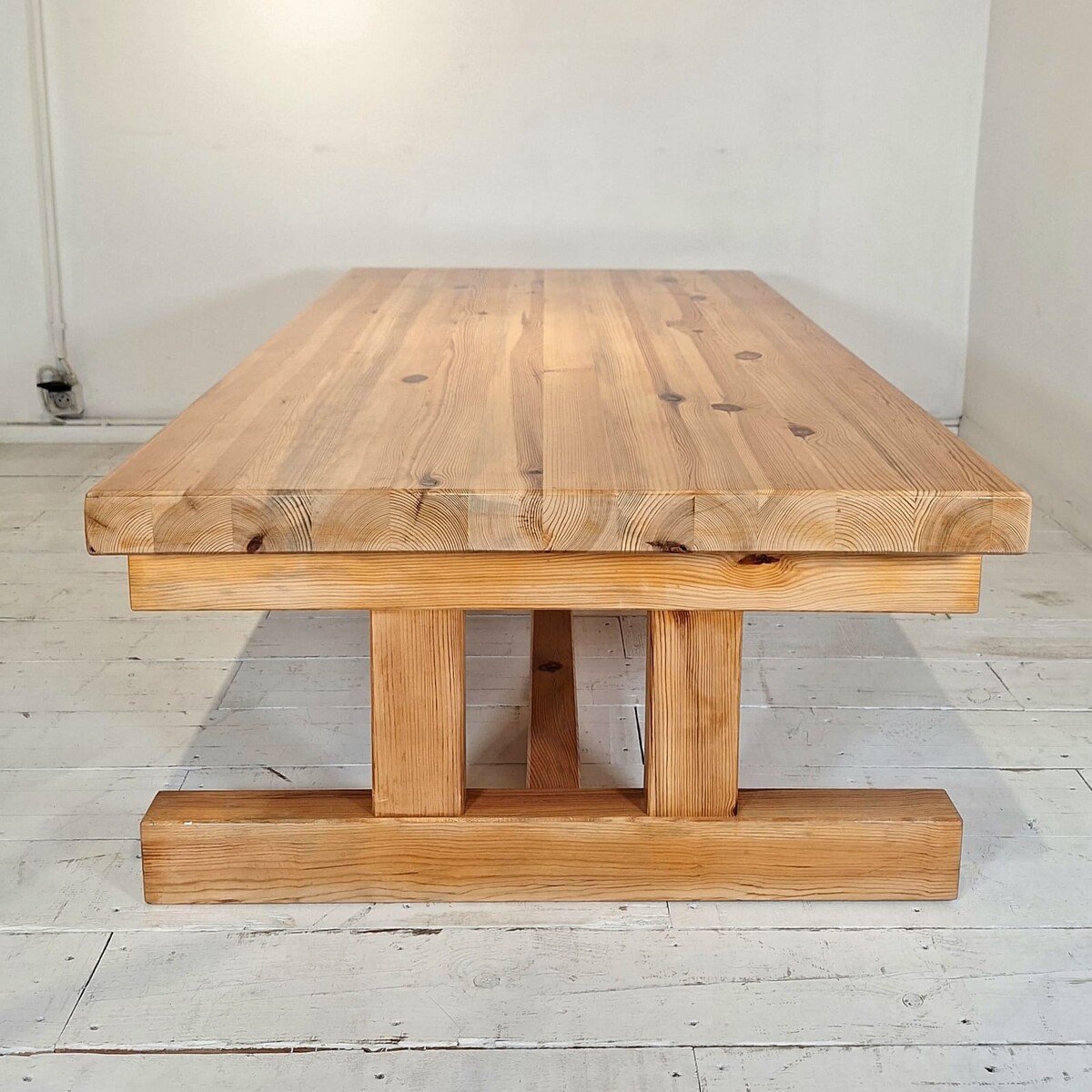 60s pitch pine coffee table