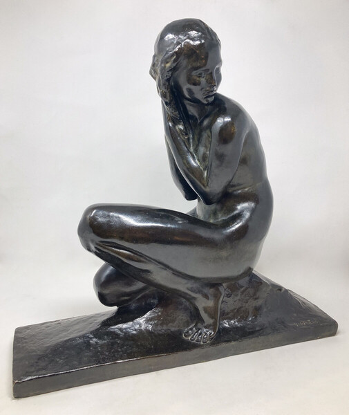 Art Deco Bronze Sculpture by Jean Ortis 