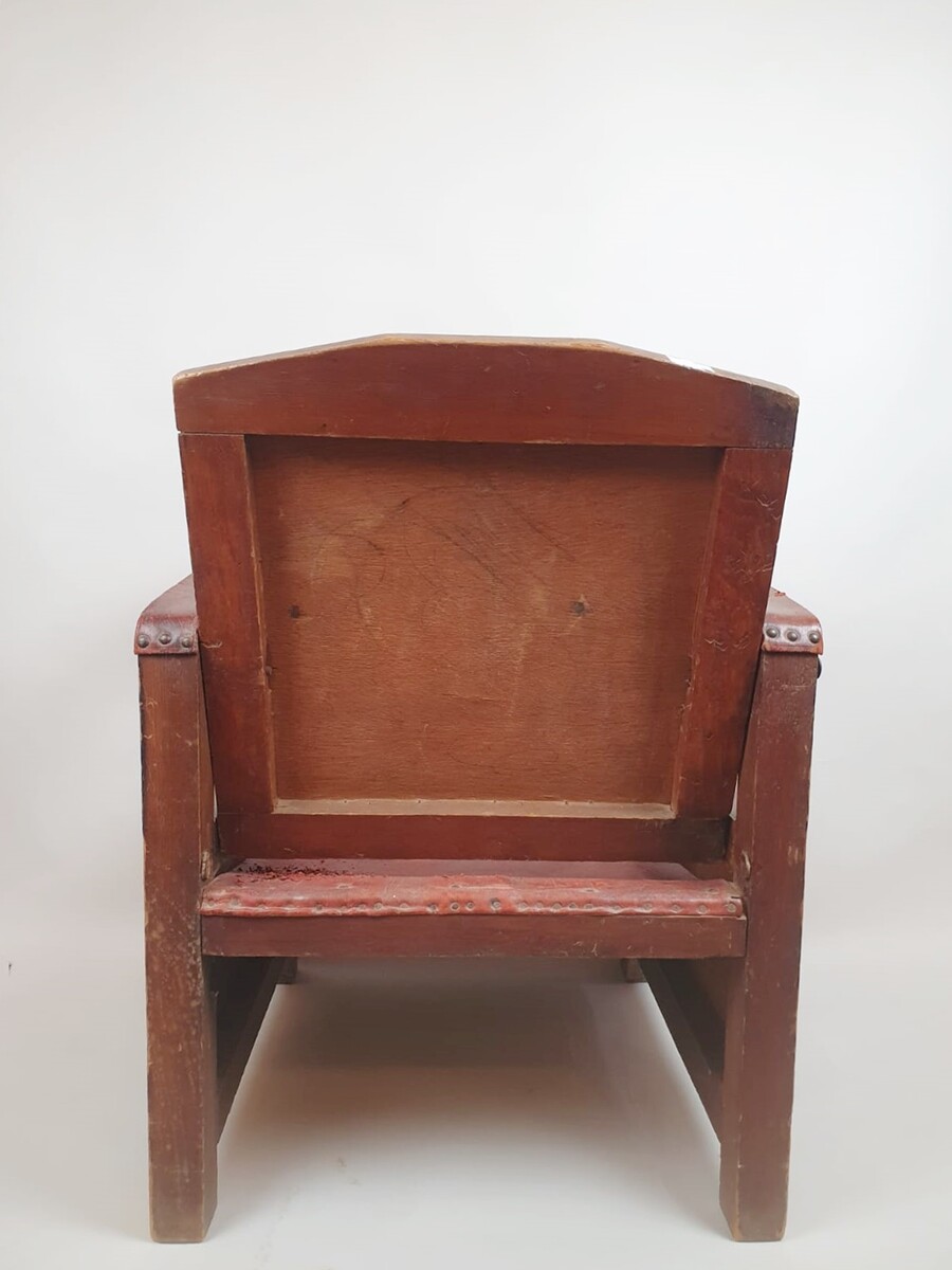 Art Deco period armchair, Moroccan work circa 1930