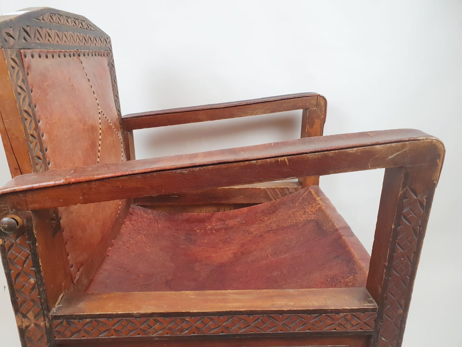 Art Deco period armchair, Moroccan work circa 1930