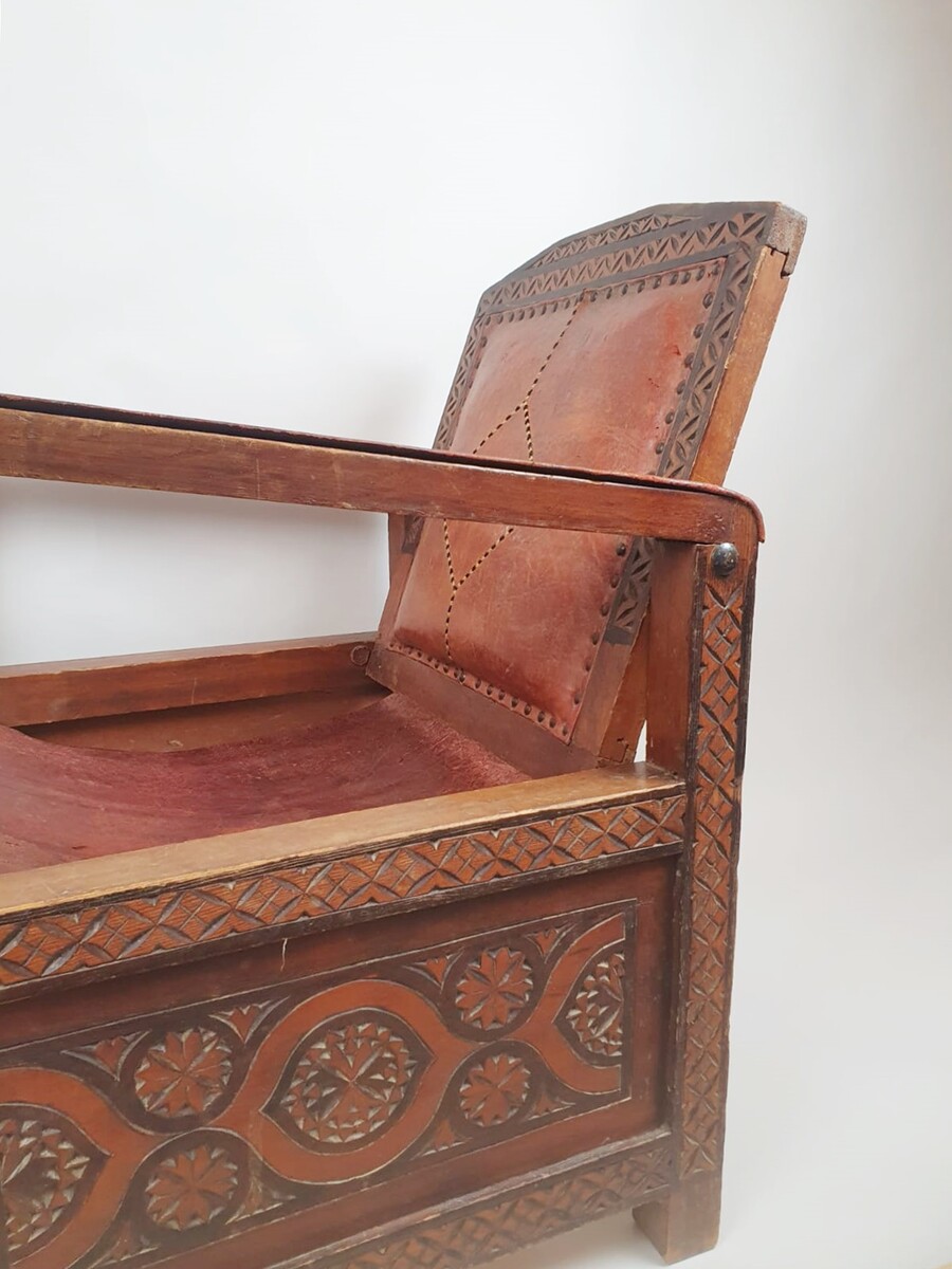 Art Deco period armchair, Moroccan work circa 1930