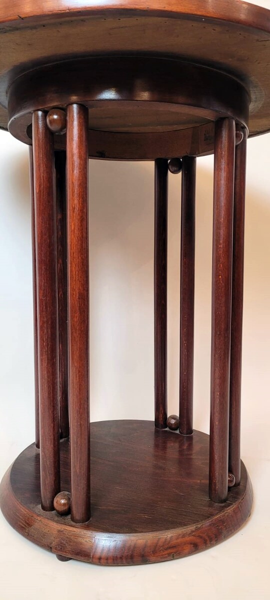 art nouveau pedestal table by jacob and josef kohn