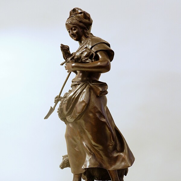 Auguste DE WEVER (1836–1910), bronze sculpture 