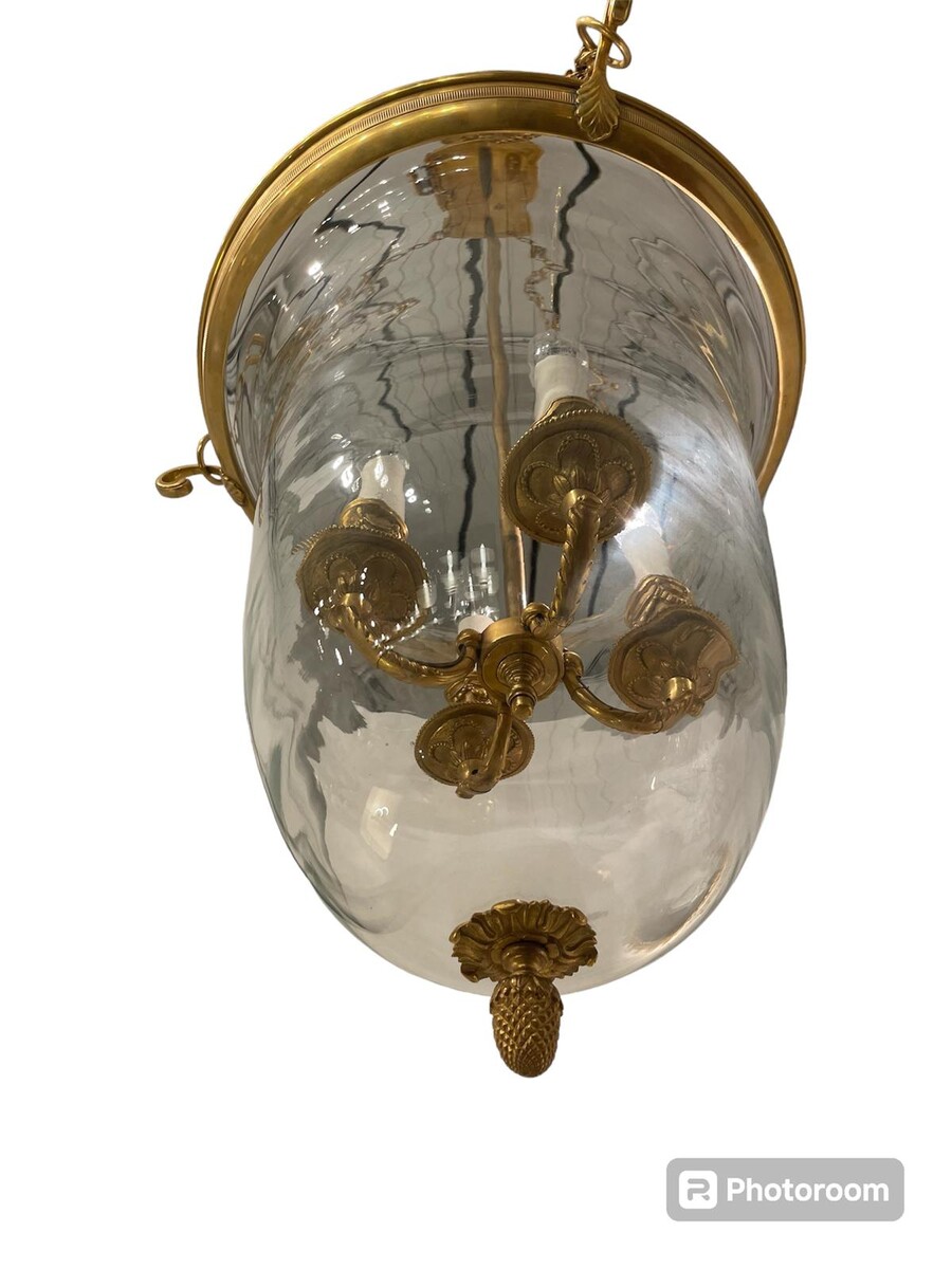 Brass and glass lantern