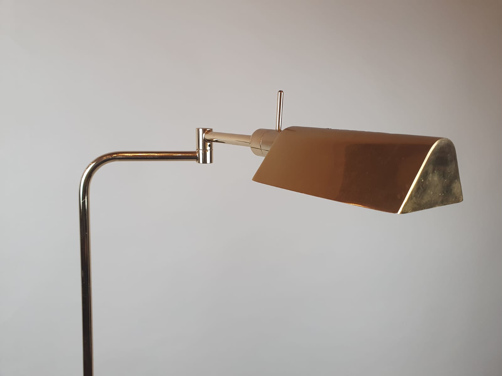 Brass reading light circa 1970