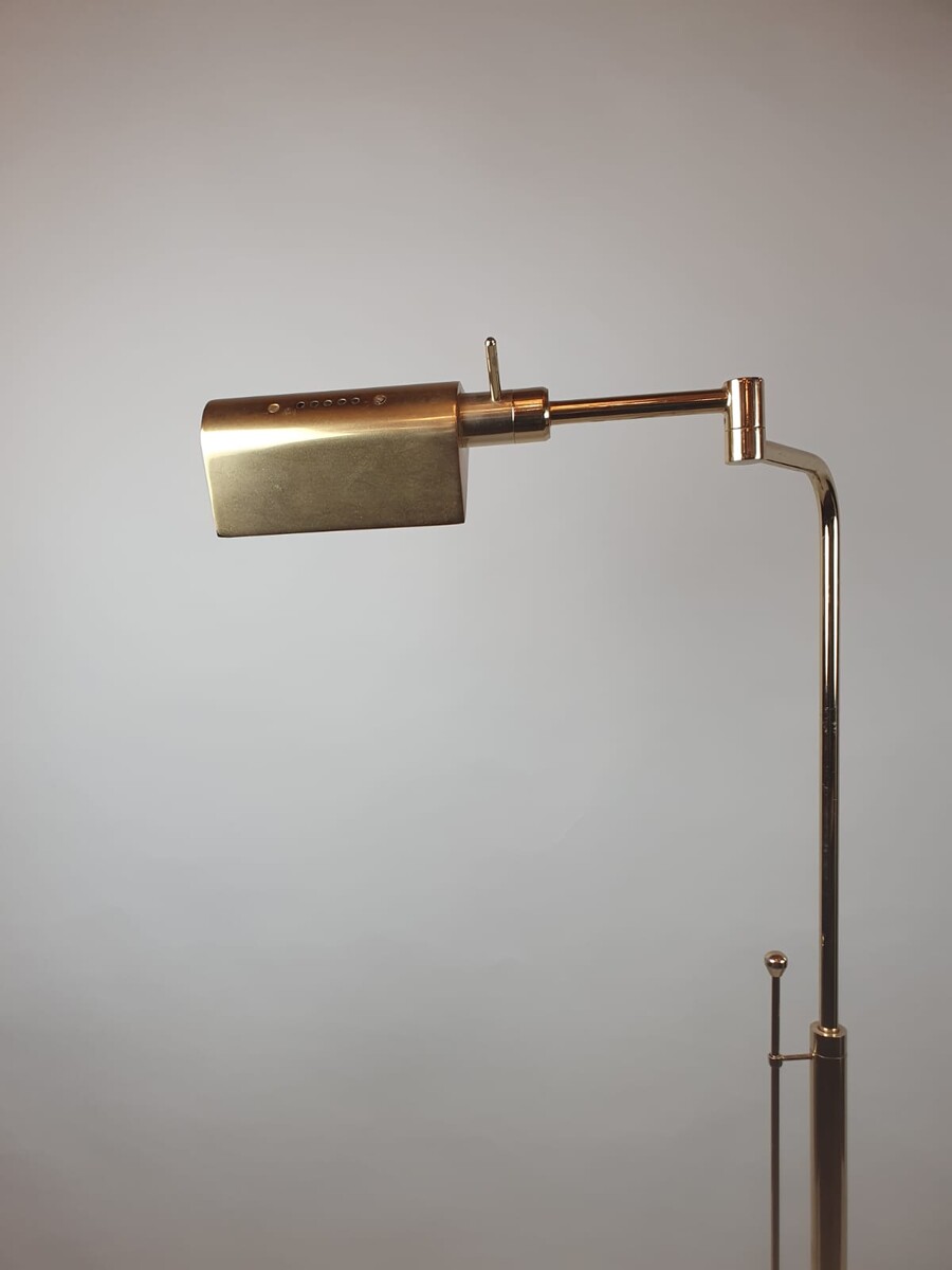 Brass reading light circa 1970