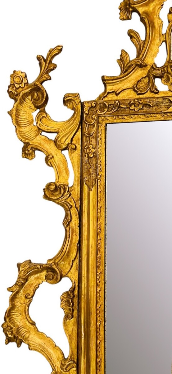 Carved and gilded wooden mirror - Louis XV