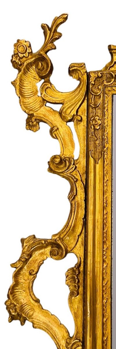 Carved and gilded wooden mirror - Louis XV