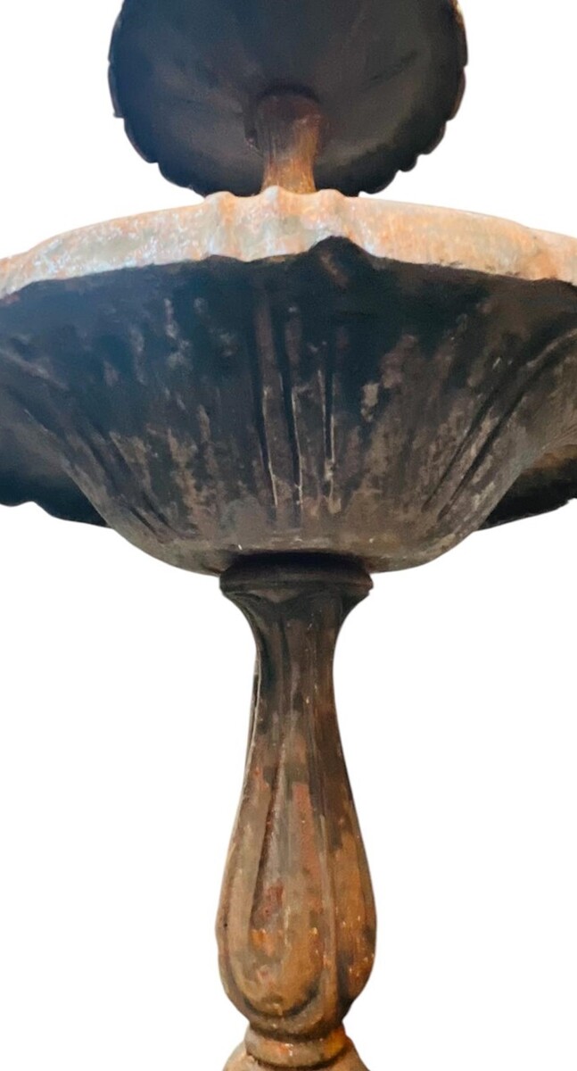 Cast iron garden fountain - early 20th century