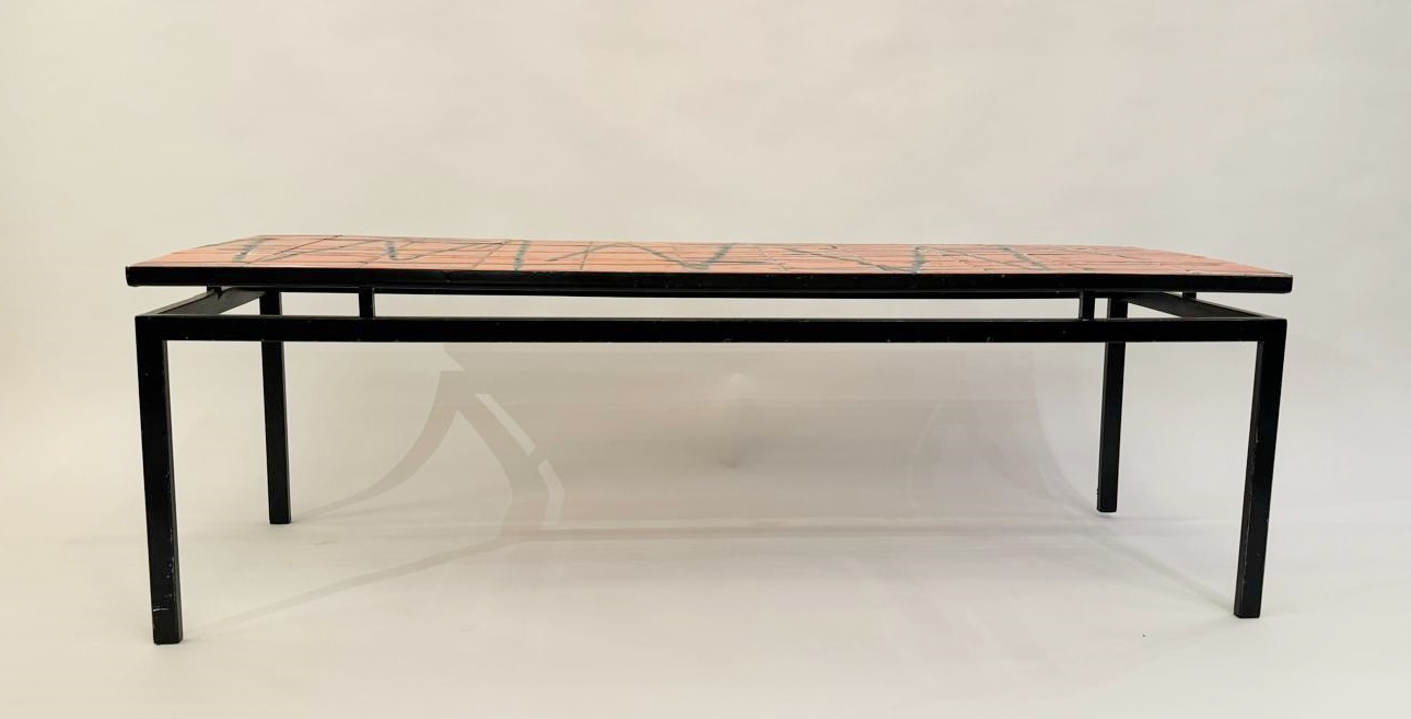 Ceramic Coffee Table, Signed Antonio De Nisco, 1970 