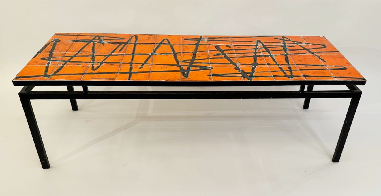 Ceramic Coffee Table, Signed Antonio De Nisco, 1970 