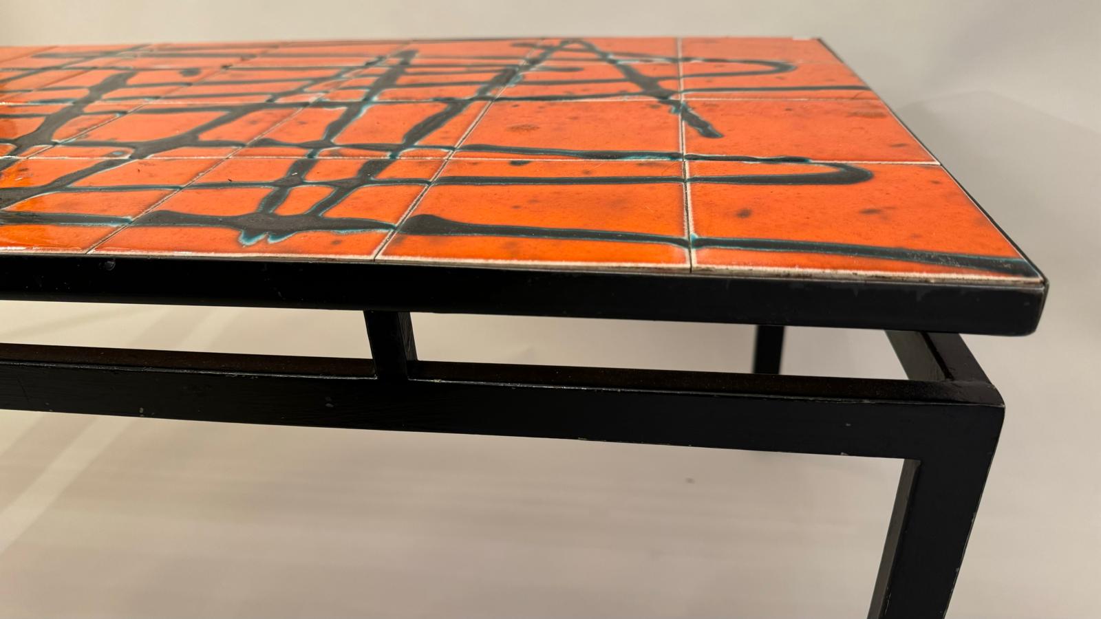 Ceramic Coffee Table, Signed Antonio De Nisco, 1970 