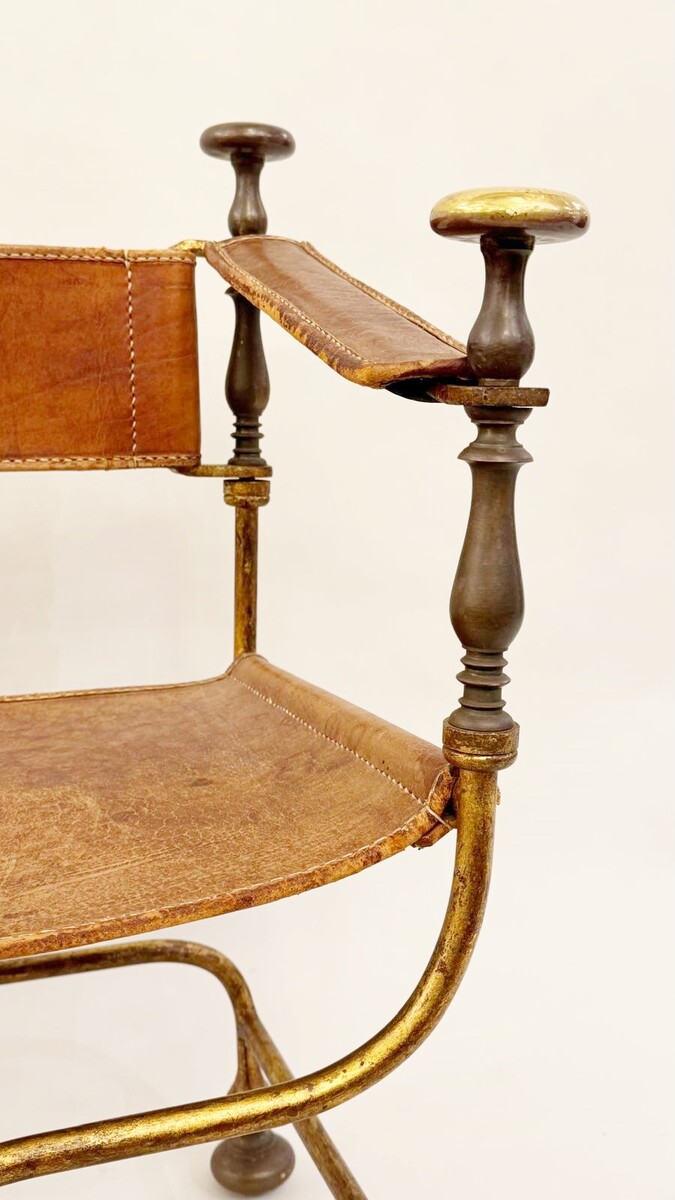 Curule Armchair, Circa 1940 