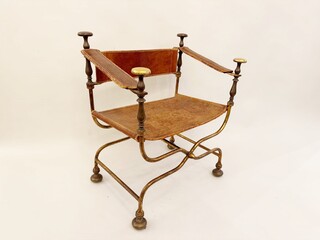 Curule Armchair, Circa 1940 