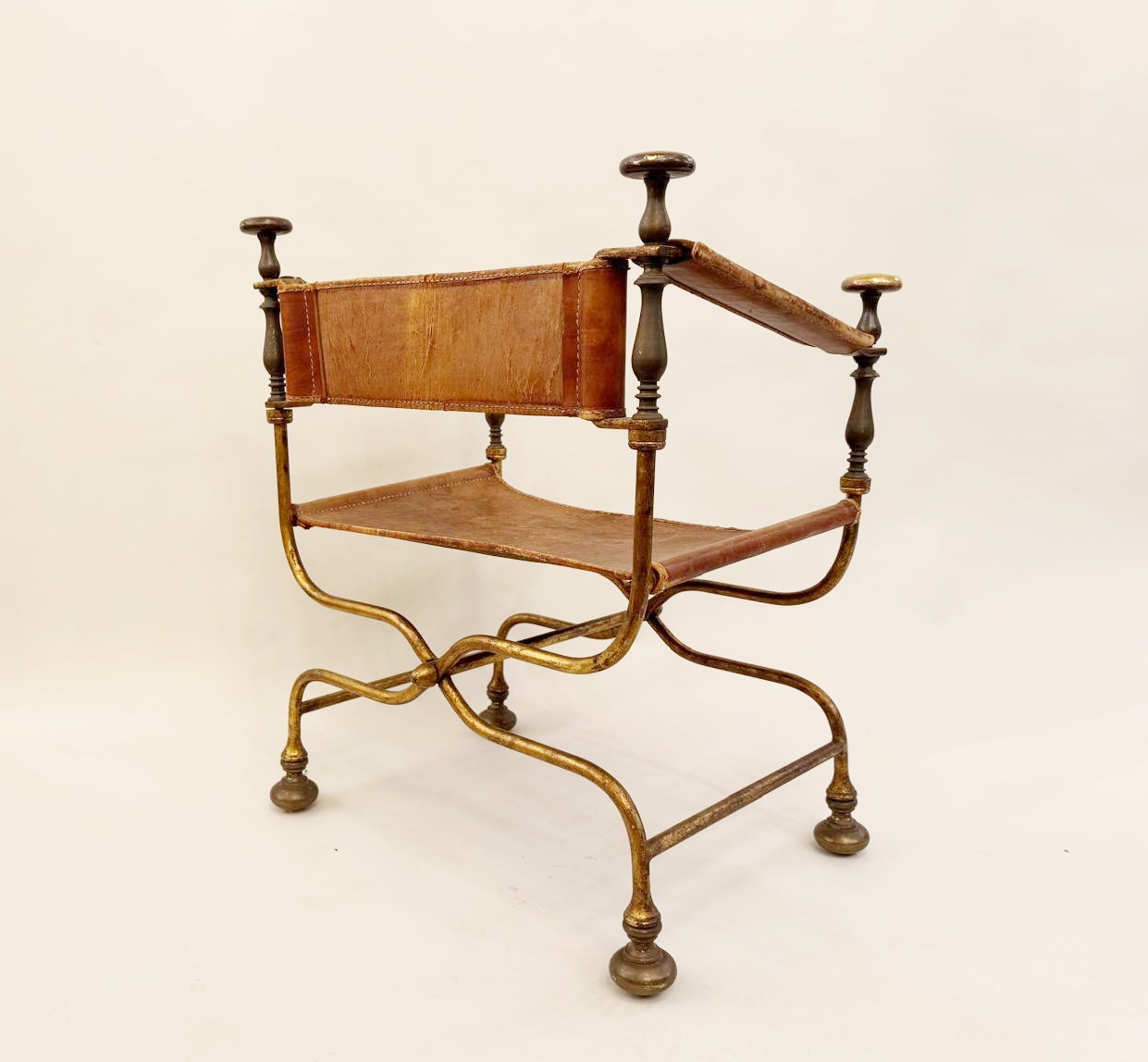 Curule Armchair, Circa 1940 