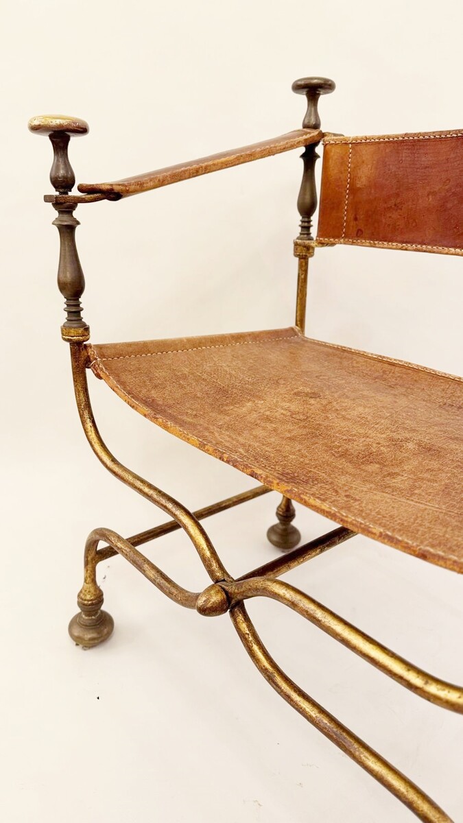 Curule Armchair, Circa 1940 