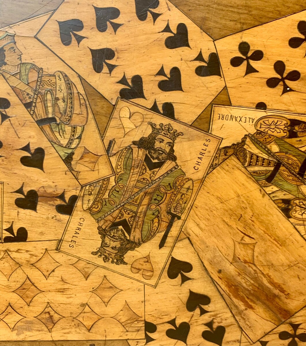 Early 20th Century Marquetry Game Board