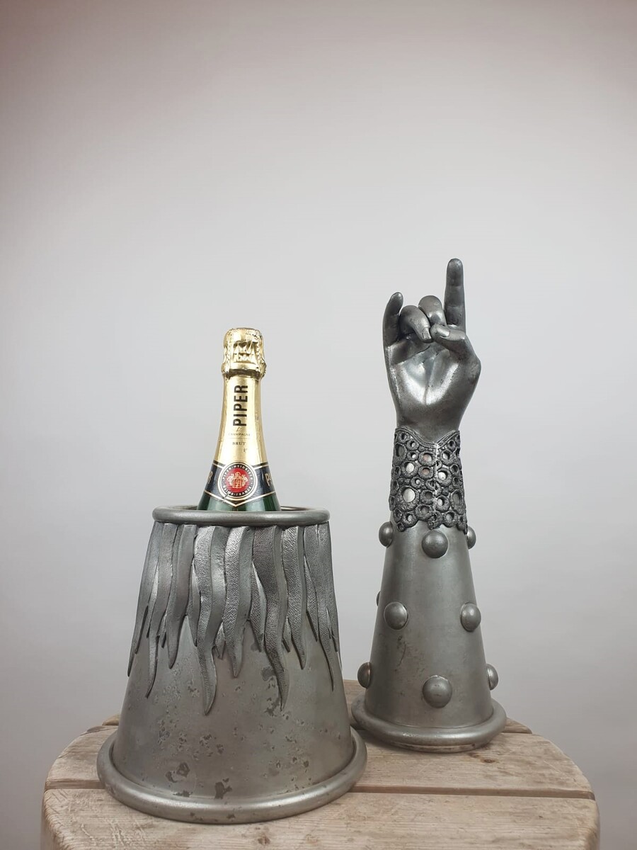 FIGURA Piero, pewter champagne bucket