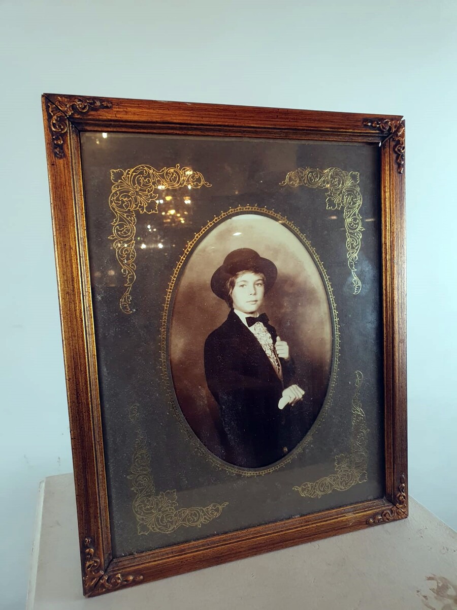 Framed photo, early 20th century