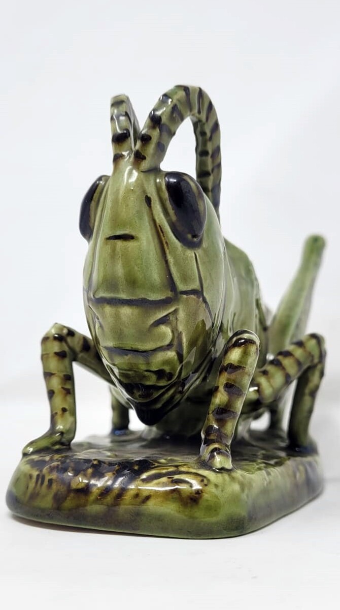 Glazed ceramic cricket - Vallauris