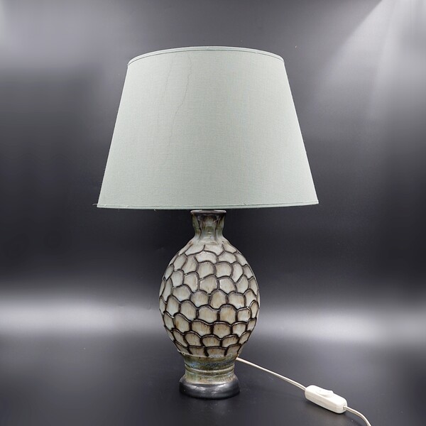 Green Ceramic artichoke table lamp