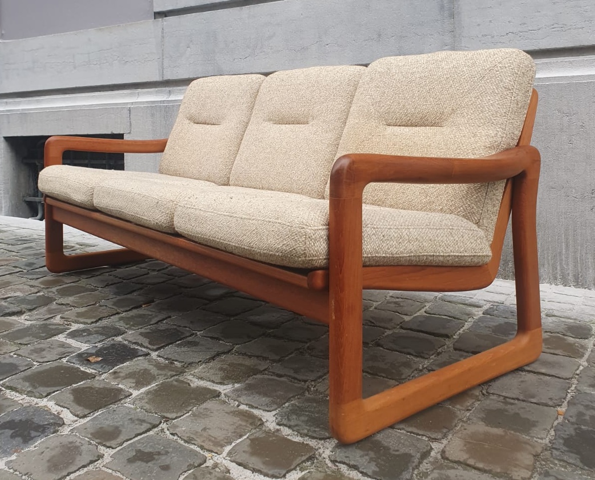 Holstebro Mobelfabrik, 3-seater teak sofa, Denmark circa 1960