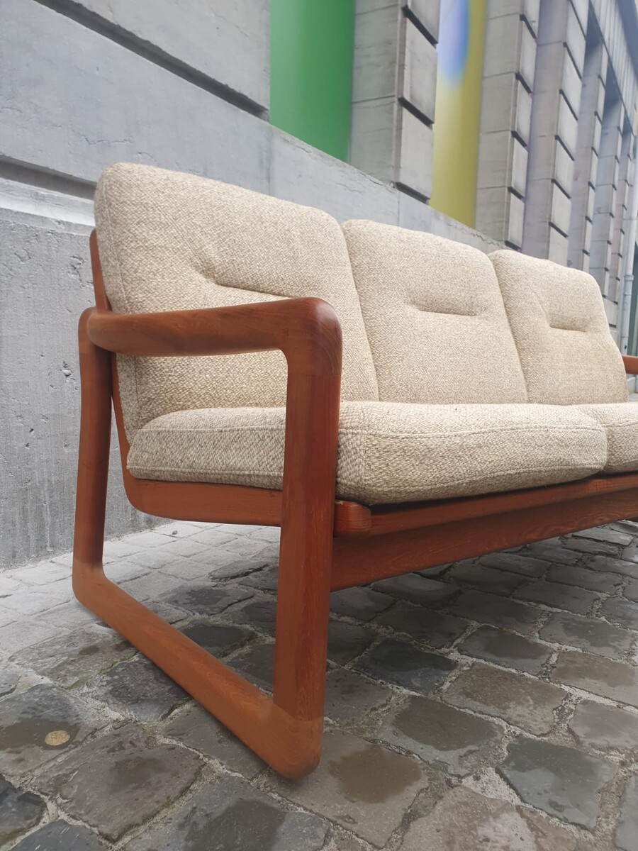 Holstebro Mobelfabrik, 3-seater teak sofa, Denmark circa 1960