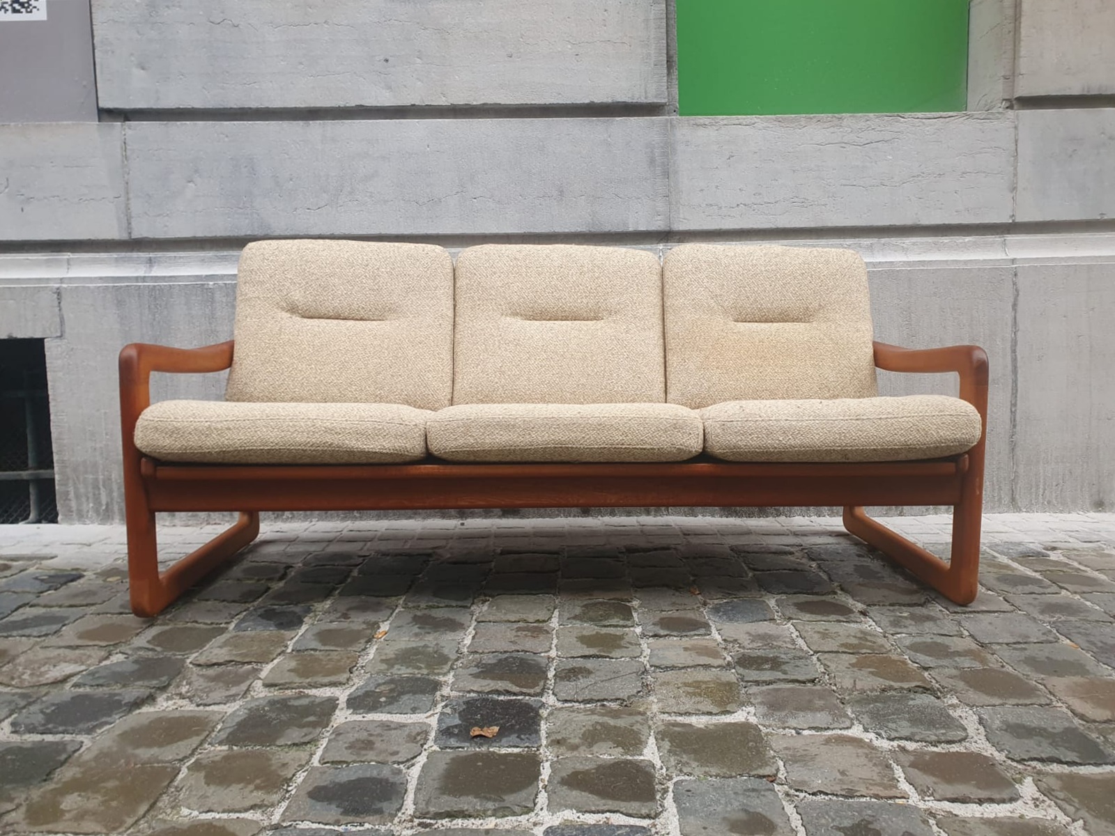 Holstebro Mobelfabrik, 3-seater teak sofa, Denmark circa 1960