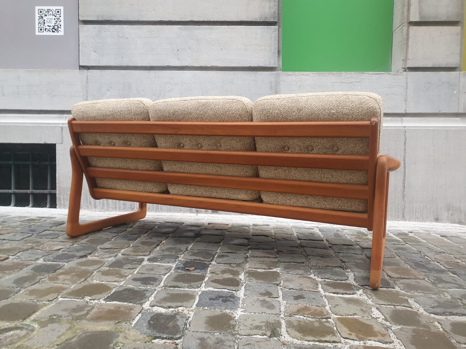 Holstebro Mobelfabrik, 3-seater teak sofa, Denmark circa 1960