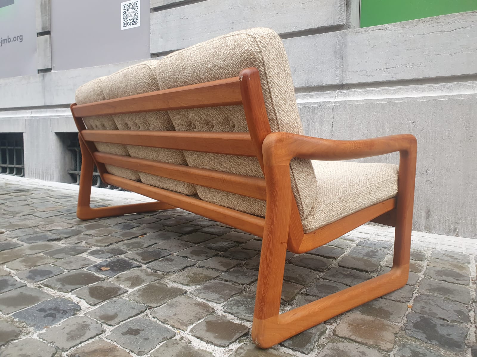 Holstebro Mobelfabrik, 3-seater teak sofa, Denmark circa 1960