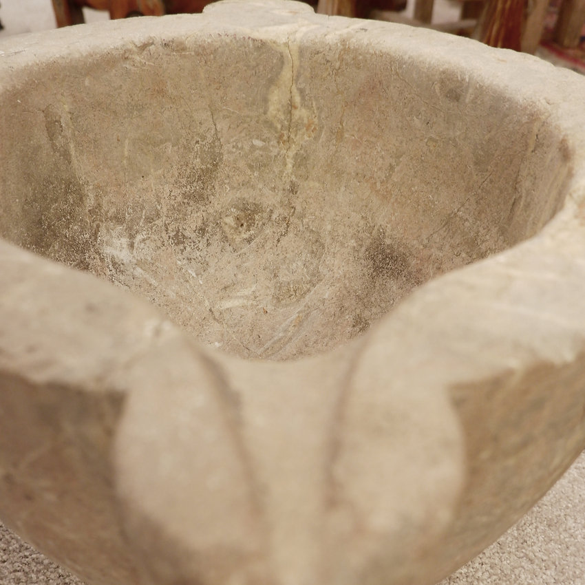 Large Marble Mortar from Saint Remy, 19th century 