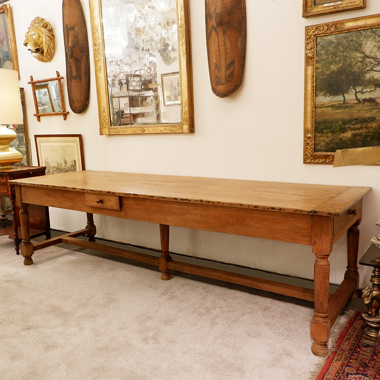 Large Oak Table, 19th Century