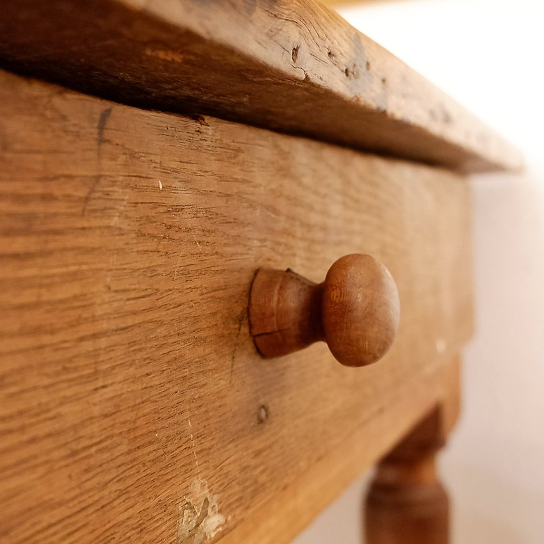 Large Oak Table, 19th Century