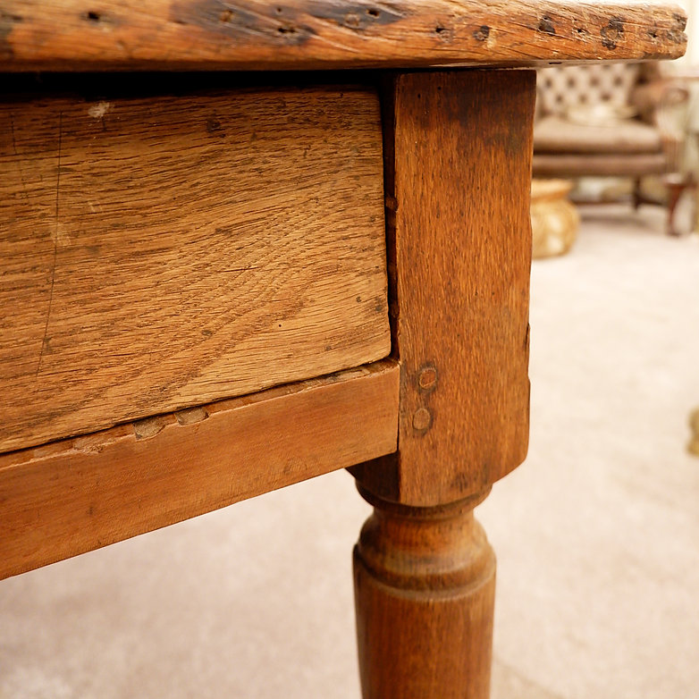 Large Oak Table, 19th Century