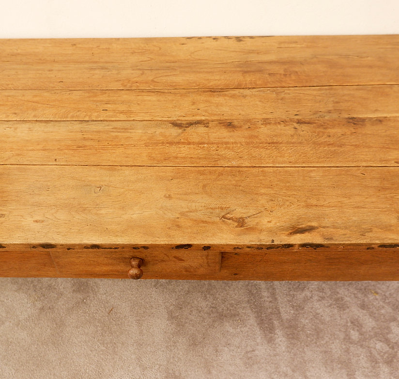 Large Oak Table, 19th Century