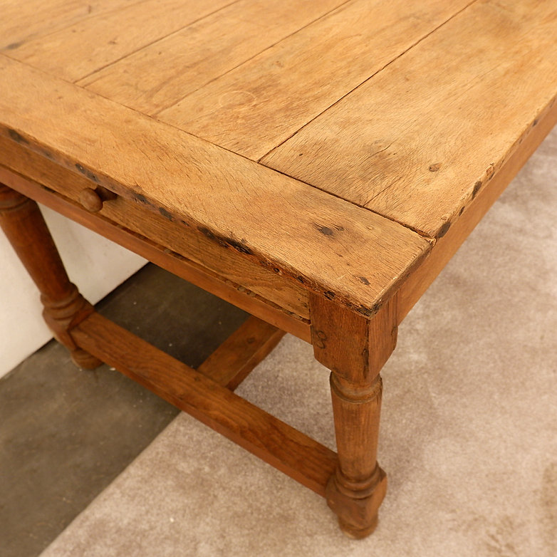 Large Oak Table, 19th Century