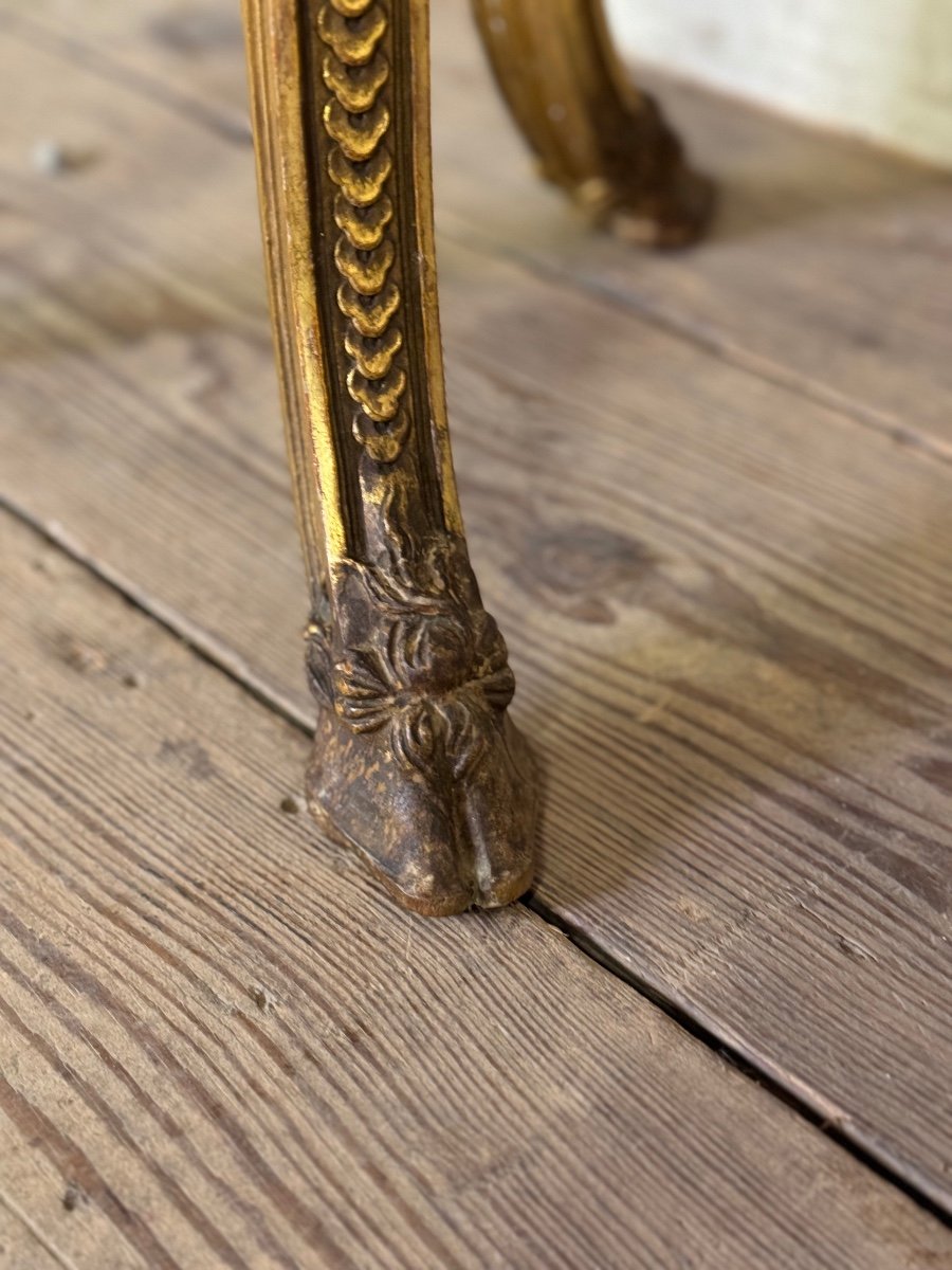 Louis XVI Style Jardiniere In Carved And Gilded Wood Circa 1900