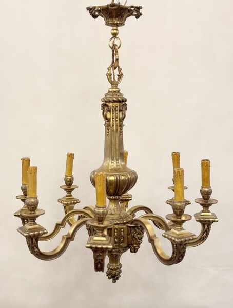 Mazarin chandelier in gilded bronze