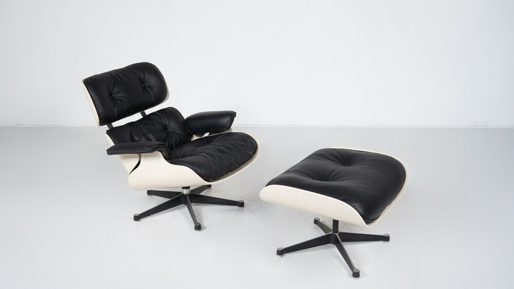 Mid-Century Lounge Chair and Ottoman by Charles & Ray Eames