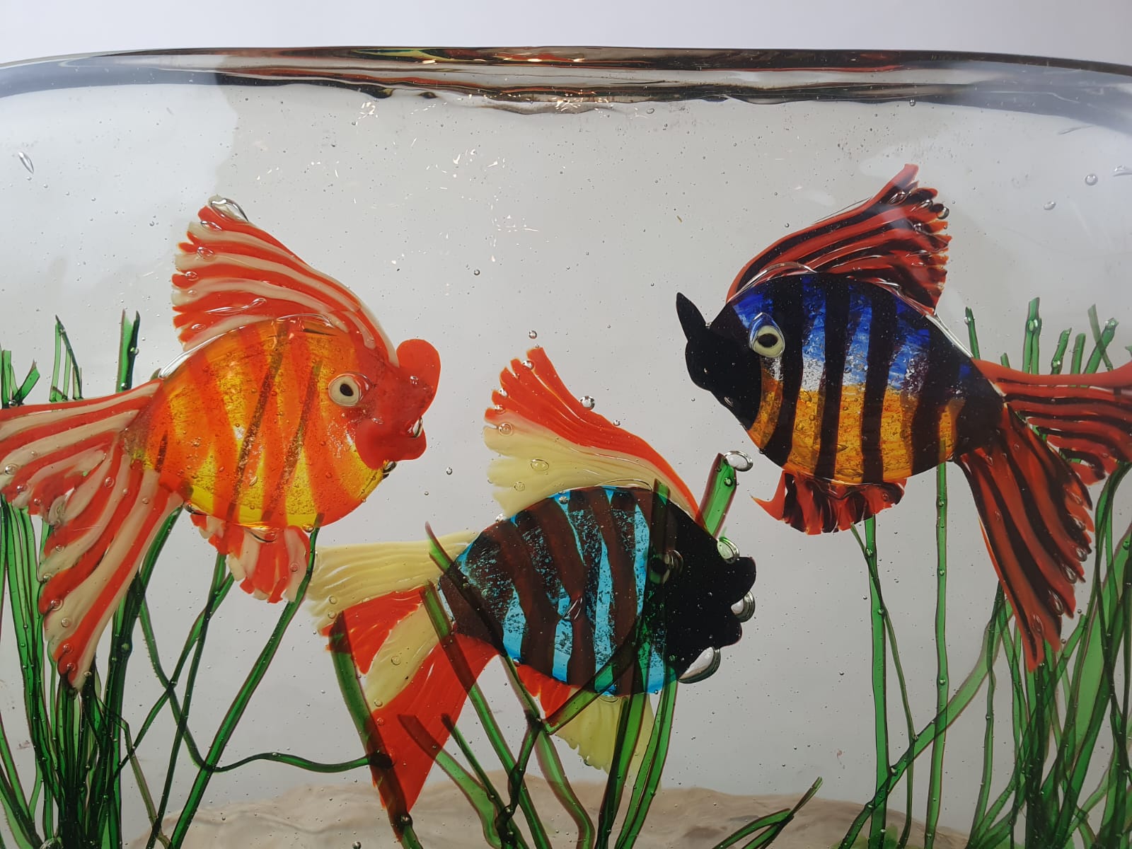 Murano glass aquarium, circa 1970